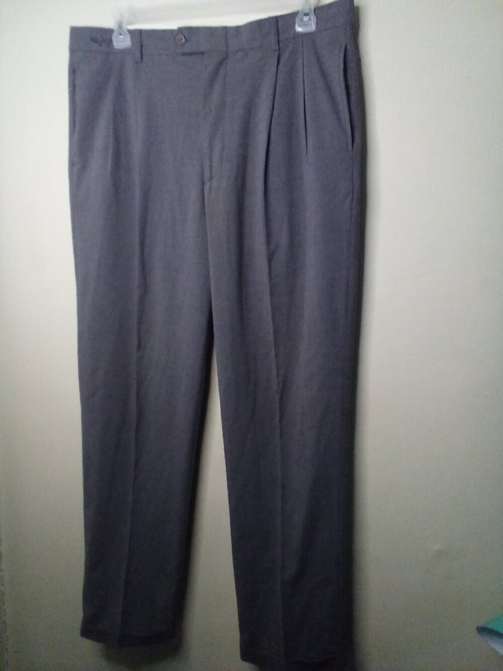 Greg Norman Pants Men 36 x 32 Golf Casual Cuff Hem Gray